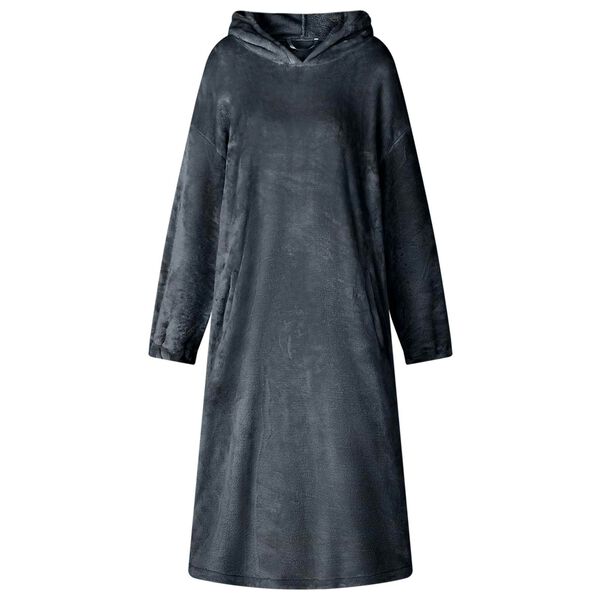 vidaXL Sweat &agrave; capuche couverture Bleu marine l Flanelle