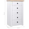 vidaXL Buffet Blanc 46x40x89 cm Pin Gamme Panama