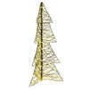 vidaXL Sapin de Noël avec 160 LED Blanc chaud 150 cm Rotin
