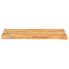 vidaXL Dessus de table &agrave; bord vivant 80x20x3,8 cm bois massif manguier