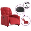 vidaXL Fauteuil inclinable &eacute;lectrique Rouge Similicuir