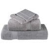 vidaXL Serviettes de douche de qualit&eacute; sup&eacute;rieure SOLUND 4 pcs gris