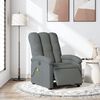vidaXL Fauteuil inclinable de massage électrique gris foncé tissu