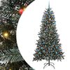 vidaXL Sapin de No&euml;l artificiel Vert 210 cm PVC, plastique et acier