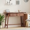 vidaXL Bureau Marron 110 x 30 x 79 cm Bois de Mahogany Massif