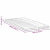 vidaXL Surmatelas Blanc 100 x 200 cm Tissu en Tricot