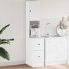 vidaXL Armoire de cuisine blanc 35x50x180 cm bois d'ingénierie
