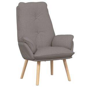 vidaXL fauteuil Taupe 69 x 74 x 93 cm Tissu et Contreplaqu&eacute;
