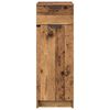 vidaXL Cabinet de salle de bain avec porte Bois ancien 32 x 34 x 90 cm