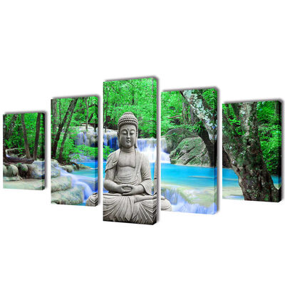 Set de toiles murales imprimées Bouddha 200 x 100 cm