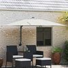 vidaXL Parasol de jardin Sable 248,5 x 247,5 x 160 cm