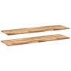 vidaXL &Eacute;tag&egrave;res flottantes 2 pcs 140x40x2 cm acacia massif &agrave; l'huile