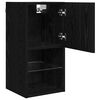 vidaXL Meubles TV muraux 2 pcs Ch&ecirc;ne noir 30,5 x 30 x 60 cm