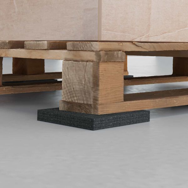 vidaXL Tapis en Caoutchouc Noir Caoutchouc