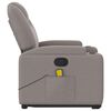 vidaXL Fauteuil inclinable de massage Taupe Tissu