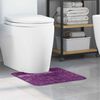 vidaXL Tapis de bain antid&eacute;rapant avec d&eacute;coupe pour toilette Violet