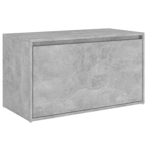 vidaXL Banc d'entr&eacute;e 80x40x45 cm Gris b&eacute;ton Bois d'ing&eacute;nierie