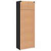 vidaXL Armoire de rangement 3 pcs Ch&ecirc;ne noir