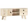 vidaXL Meuble TV 110x30x44 cm Bois massif de manguier