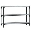 vidaXL Biblioth&egrave;que Sonoma gris 100x33x70,5 cm Bois d'ing&eacute;nierie acier
