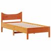 vidaXL Cadre de lit sans matelas cire marron 90x190 cm bois pin massif