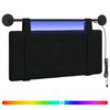 vidaXL T&ecirc;te de lit suspendue Avec lumi&egrave;re LED Noir Velours