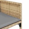 vidaXL Chaises de jardin avec coussins lot de 4 m&eacute;lange beige
