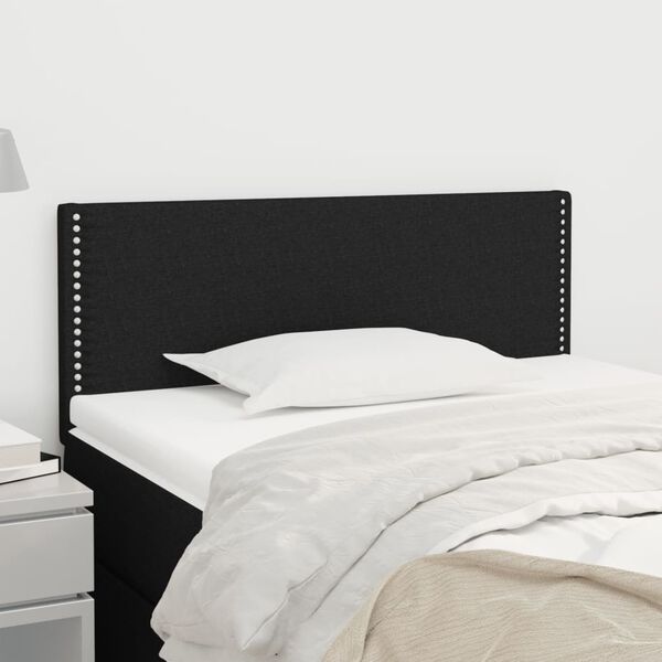 vidaXL Tête de lit Noir 80x5x78/88 cm Tissu