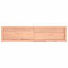 vidaXL Comptoir de salle de bain marron 120x30x(2-4) cm bois trait&eacute;