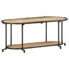 vidaXL Meuble TV 100x42x40 cm bois massif de manguier brut