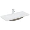 vidaXL Ensemble de meubles de salle de bain Blanc Aggloméré