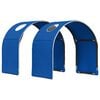 vidaXL Tunnel de lit pour lit mezzanine d'enfants 2 pc Bleu Polyester