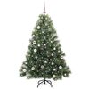 vidaXL Sapin de No&euml;l artificiel avec 150 LED Vert 150 cm PE et PVC