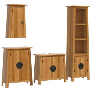 vidaXL Ensemble de meubles de salle de bain 4 pcs bois de pin massif