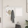 vidaXL Porte-manteau mural Blanc 85 x 10 x 45 cm Bois d'ing&eacute;nierie