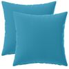 vidaXL Housse de coussin 2 pcs HEERLEN Bleu clair 40 x 40 cm Polyester