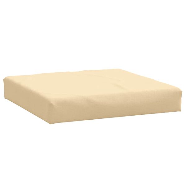 vidaXL Coussin de palette beige mélangé 60x60x9,5 cm tissu