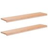 vidaXL Appuis de fen&ecirc;tre 2 pc Naturel 110 x 30 x 2 cm