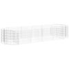 vidaXL Lit surélevé à gabion Fer galvanisé 300x100x50 cm