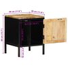 vidaXL Cabinet de chevet Marron et Noir 30 x 30 x 40 cm
