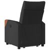 vidaXL Fauteuil inclinable noir tissu