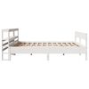 vidaXL Cadre de lit sans matelas blanc 200x200 cm bois massif de pin