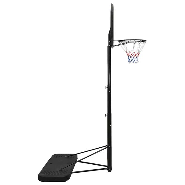 vidaXL Support de basket-ball Noir 258-363 cm Polyéthylène