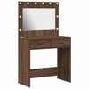 vidaXL Table de Toilette Ch&ecirc;ne brun 78,5 x 41 x 135 cm