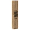 vidaXL Armoire de bain ch&ecirc;ne artisanal 32x34x188,5cm bois d'ing&eacute;nierie