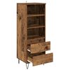 vidaXL Haut Armoire Bois Ancien 40 x 36 x 110 cm Bois d'ing&eacute;nierie