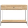 vidaXL Table console ch&ecirc;ne sonoma 100x34,5x75 cm bois d'ing&eacute;nierie