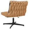 vidaXL Chaise pivotante de bureau beige boucl&eacute; comme de la laine tissu