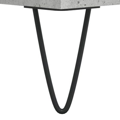 vidaXL Armoire à disques gris béton 100x38x48 cm bois d'ingénierie