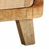 vidaXL Table de chevet 2 pcs 40x32x46 cm bois massif de manguier brut